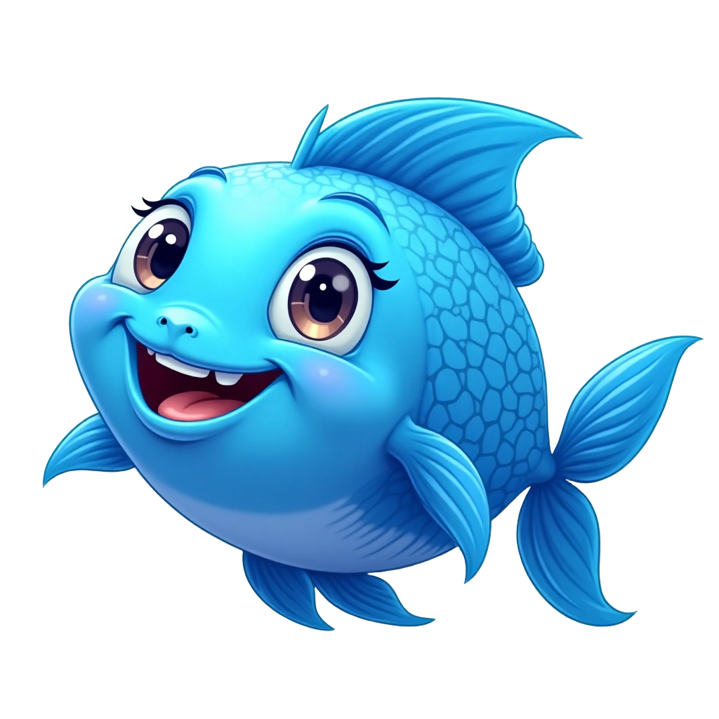 Happy Blue Fish